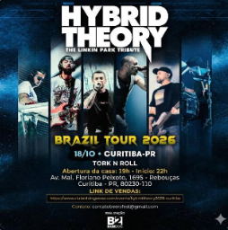 Banner: HYBRID THEORY - Tour Brasil 2026